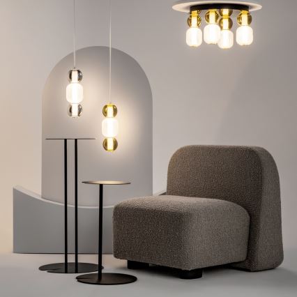 Maytoni MOD273CL-L60G3K - LED-kattovalaisin DROP 4xLED/15W/230V halkaisija 43 cm kulta