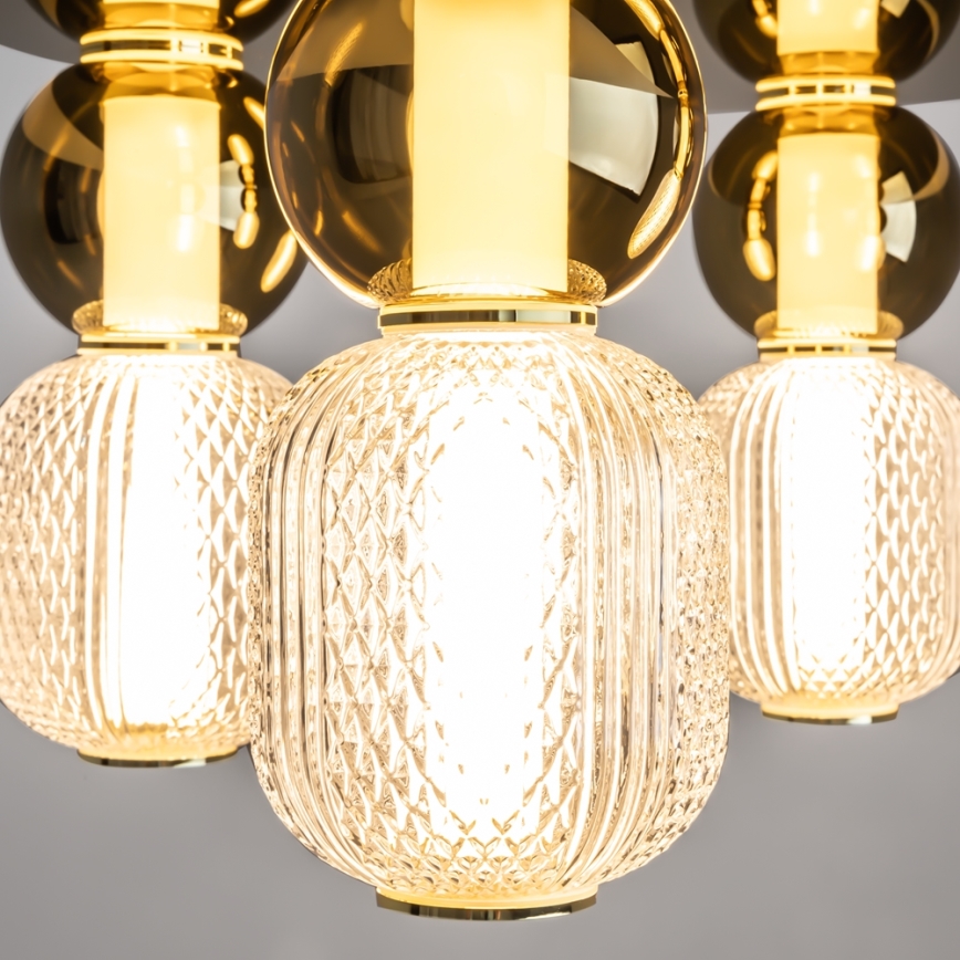 Maytoni MOD273CL-L60G3K - LED-kattovalaisin DROP 4xLED/15W/230V halkaisija 43 cm kulta