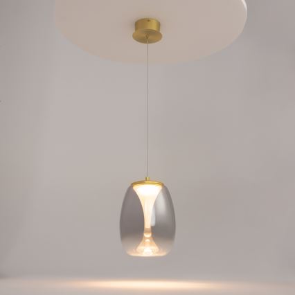 Maytoni MOD282PL-L8G3K - LED-kattokruunu johdossa SPLASH LED/7W/230V 3000K kulta