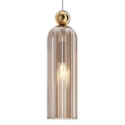Maytoni MOD302PL-01CG - Kattokruunu johdossa ANTIC 1xE14/40W/230V kulta/beige