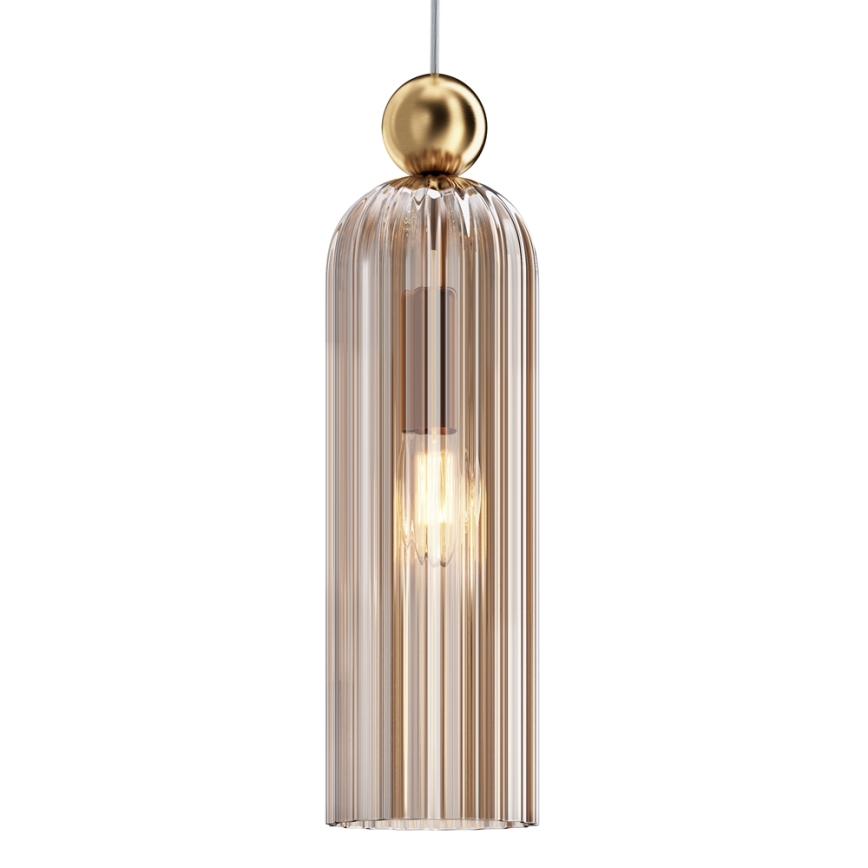 Maytoni MOD302PL-01CG - Kattokruunu johdossa ANTIC 1xE14/40W/230V kulta/beige
