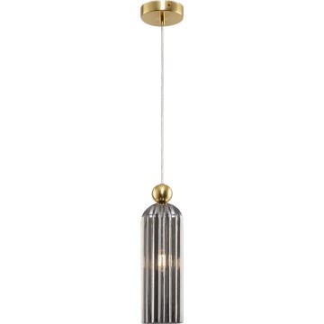 Maytoni MOD302PL-01GR - Kattokruunu johdossa ANTIC 1xE14/40W/230V kulta/harmaa