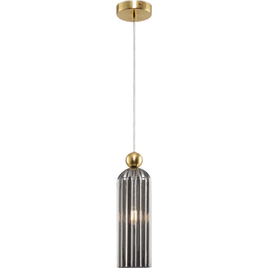Maytoni MOD302PL-01GR - Kattokruunu johdossa ANTIC 1xE14/40W/230V kulta/harmaa