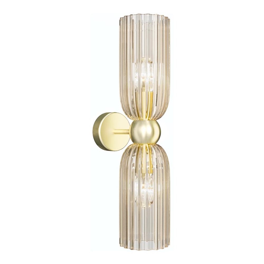 Maytoni MOD302WL-02CG - Seinävalaisin ANTIC 2xE14/40W/230V kulta/beige
