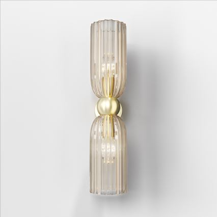 Maytoni MOD302WL-02CG - Seinävalaisin ANTIC 2xE14/40W/230V kulta/beige