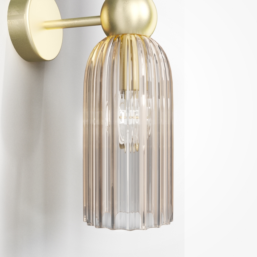 Maytoni MOD302WL-02CG - Seinävalaisin ANTIC 2xE14/40W/230V kulta/beige