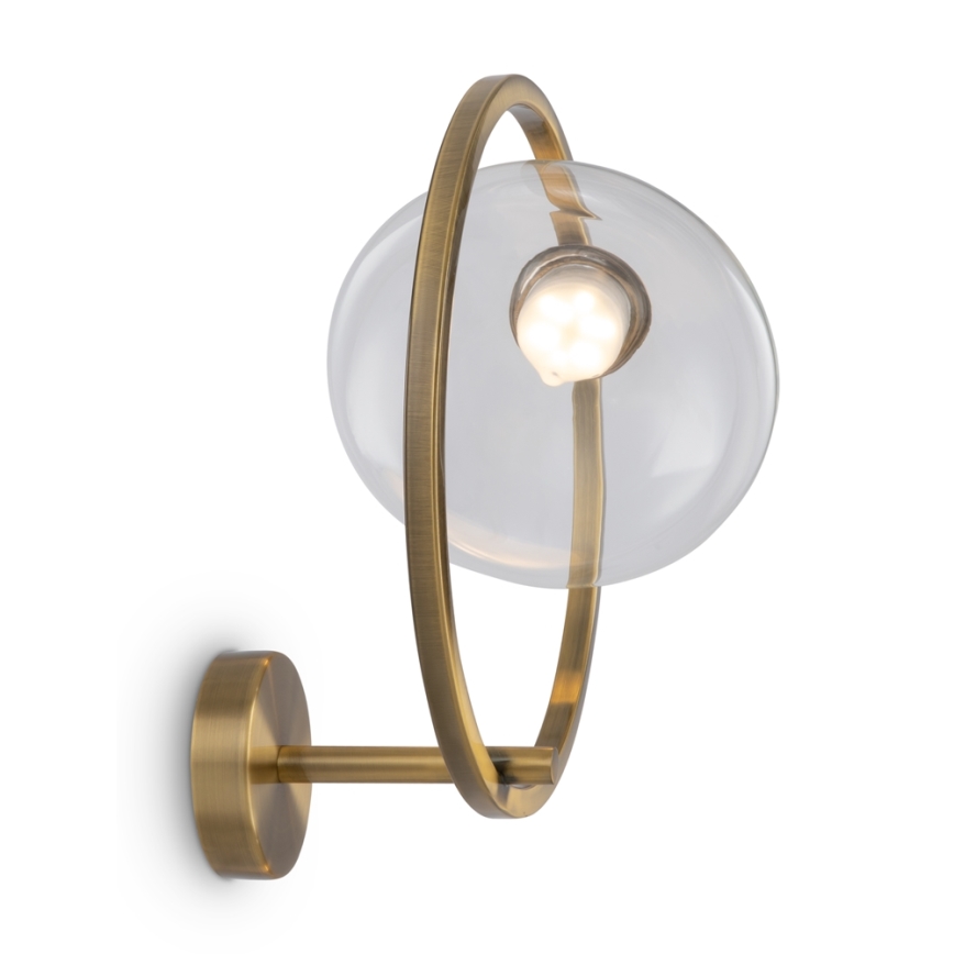 Maytoni MOD327WL-L5BS3K1 - LED-seinävalaisin LUNARE LED/5W/230V messinki