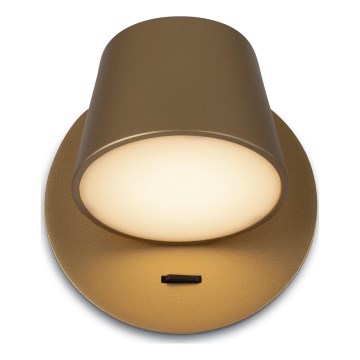 Maytoni MOD421WL-L6BS3K - LED-seinävalaisin PIXEL LED/7W/230V 3000K kulta