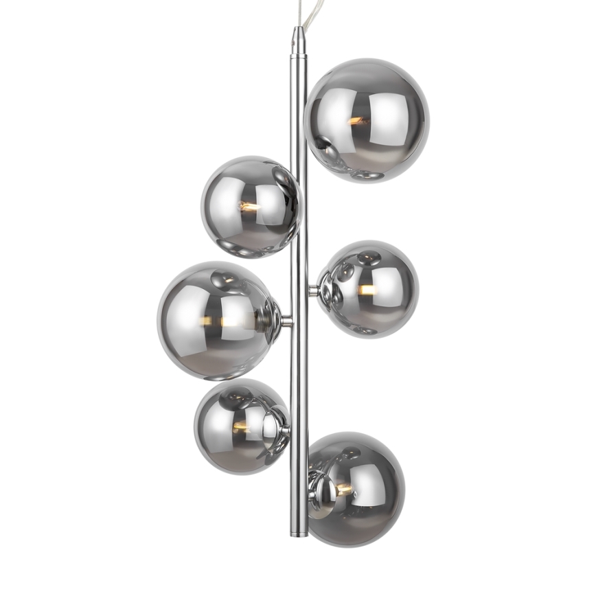 Maytoni MOD545PL-06CH - Kattokruunu johdossa DALLAS 6xG9/28W/230V kiiltävä kromi
