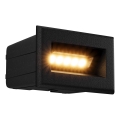 Maytoni O045SL-L3B3K - Upotettu LED-ulkovalo BOSCA LED/3W/230V 3000K IP65 musta