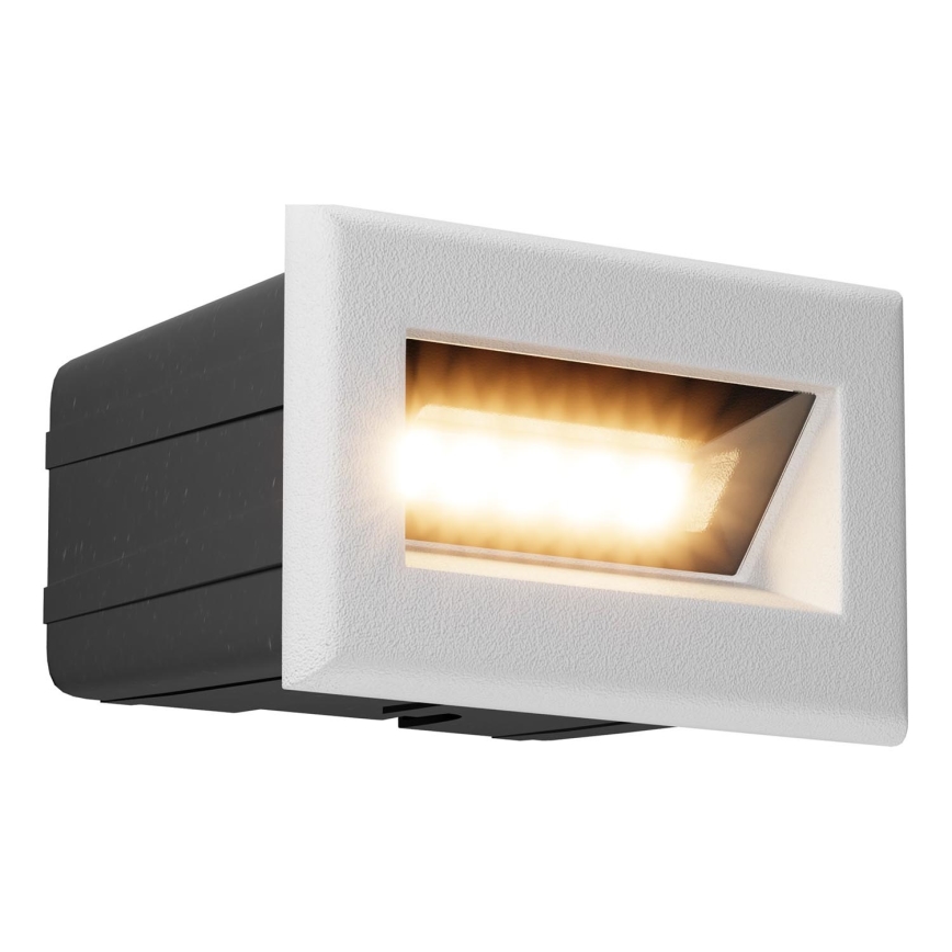Maytoni O045SL-L3W3K - Upotettu LED-ulkovalo BOSCA LED/3W/230V 3000K IP65 valkoinen