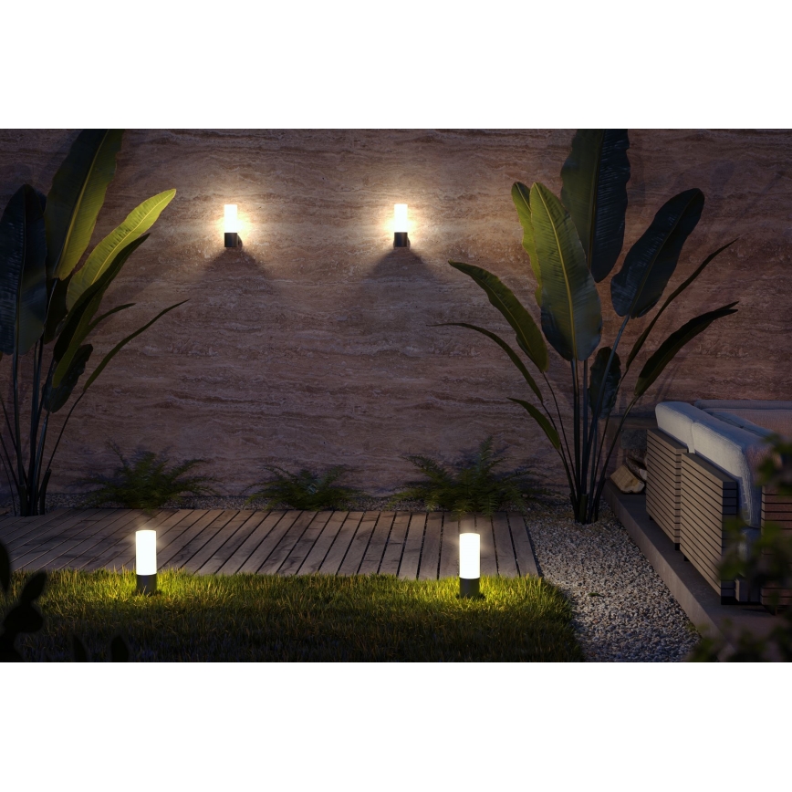 Maytoni O418FL-01B - Ulkovalaisin WILLIS 1xE27/60W/230V 30 cm IP54 musta