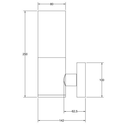 Maytoni O418WL-01GR - Ulkoseinävalaisin WILLIS 1xE27/60W/230V IP54 antrasiitti
