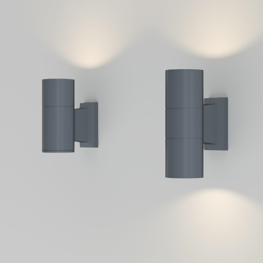 Maytoni O574WL-02GR - Ulkoseinävalaisin BOWERY 2xGU10/50W/230V IP54 antrasiitti