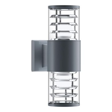 Maytoni O576WL-02GR - Ulkoseinävalaisin BRONX 2xE27/60W/230V IP54 antrasiitti