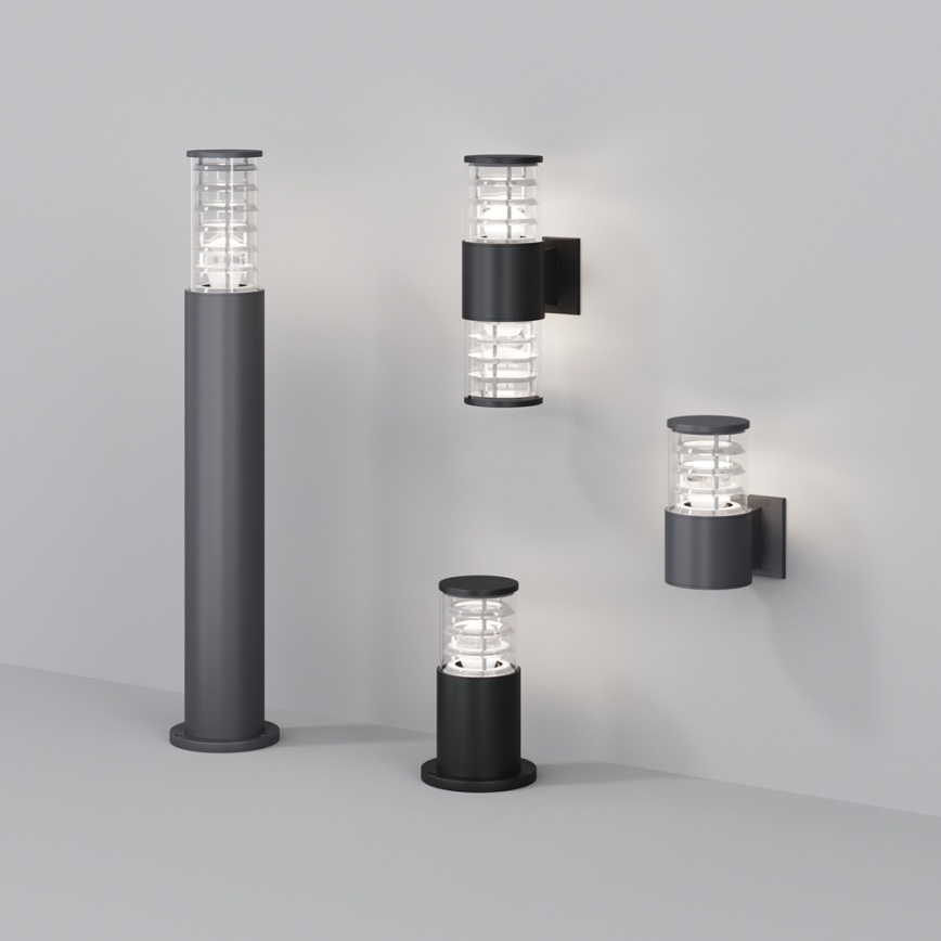 Maytoni O576WL-02GR - Ulkoseinävalaisin BRONX 2xE27/60W/230V IP54 antrasiitti