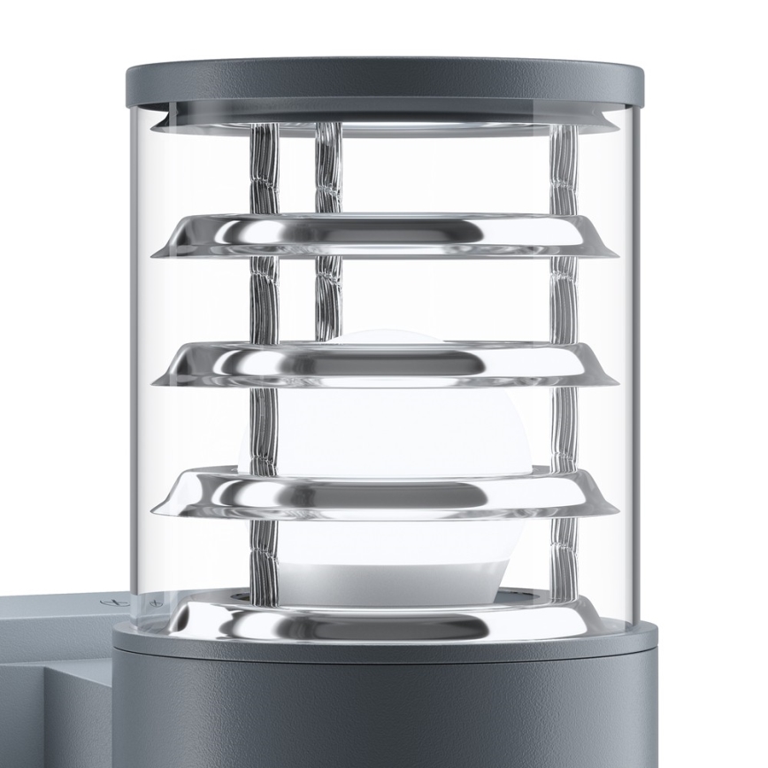 Maytoni O576WL-02GR - Ulkoseinävalaisin BRONX 2xE27/60W/230V IP54 antrasiitti