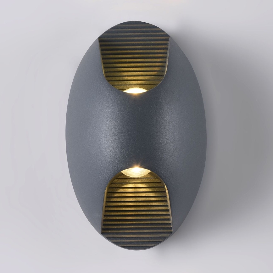 Maytoni O594WL-L6GR - LED-ulkoseinävalaisin TIMES SQUARE LED/6W/230V IP65 antrasiitti