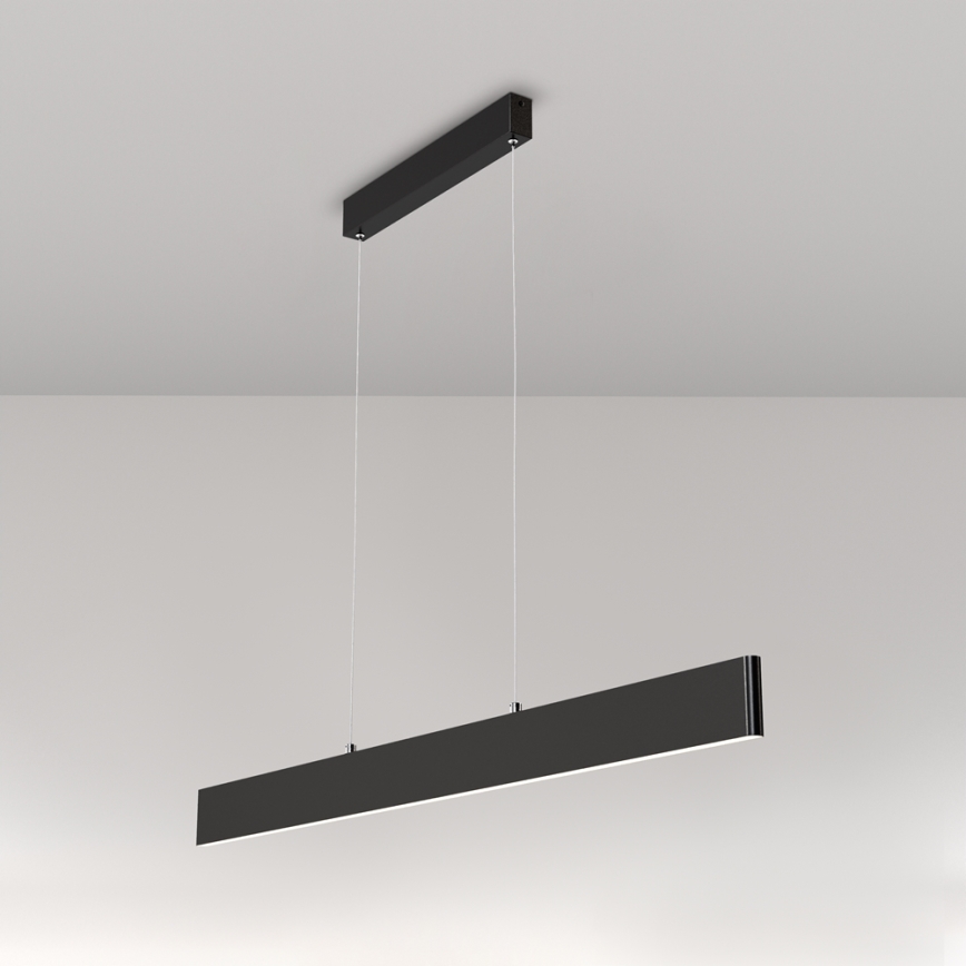 Maytoni P010PL-L30B4K - LED-kattokruunu johdossa STEP LED/30W/230V 4000K 118,5 cm musta