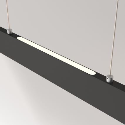 Maytoni P010PL-L30B4K - LED-kattokruunu johdossa STEP LED/30W/230V 4000K 118,5 cm musta