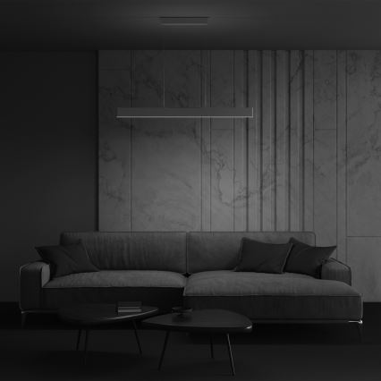 Maytoni P010PL-L30W4K - LED-kattokruunu johdossa STEP LED/30W/230V 4000K 118,5 cm valkoinen