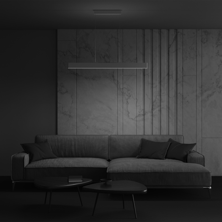 Maytoni P010PL-L30W4K - LED-kattokruunu johdossa STEP LED/30W/230V 4000K 118,5 cm valkoinen