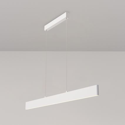 Maytoni P010PL-L30W4K - LED-kattokruunu johdossa STEP LED/30W/230V 4000K 118,5 cm valkoinen