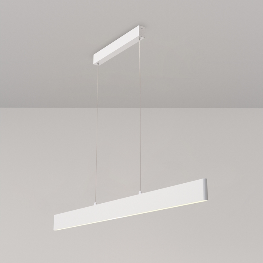 Maytoni P010PL-L30W4K - LED-kattokruunu johdossa STEP LED/30W/230V 4000K 118,5 cm valkoinen