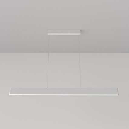 Maytoni P010PL-L30W4K - LED-kattokruunu johdossa STEP LED/30W/230V 4000K 118,5 cm valkoinen