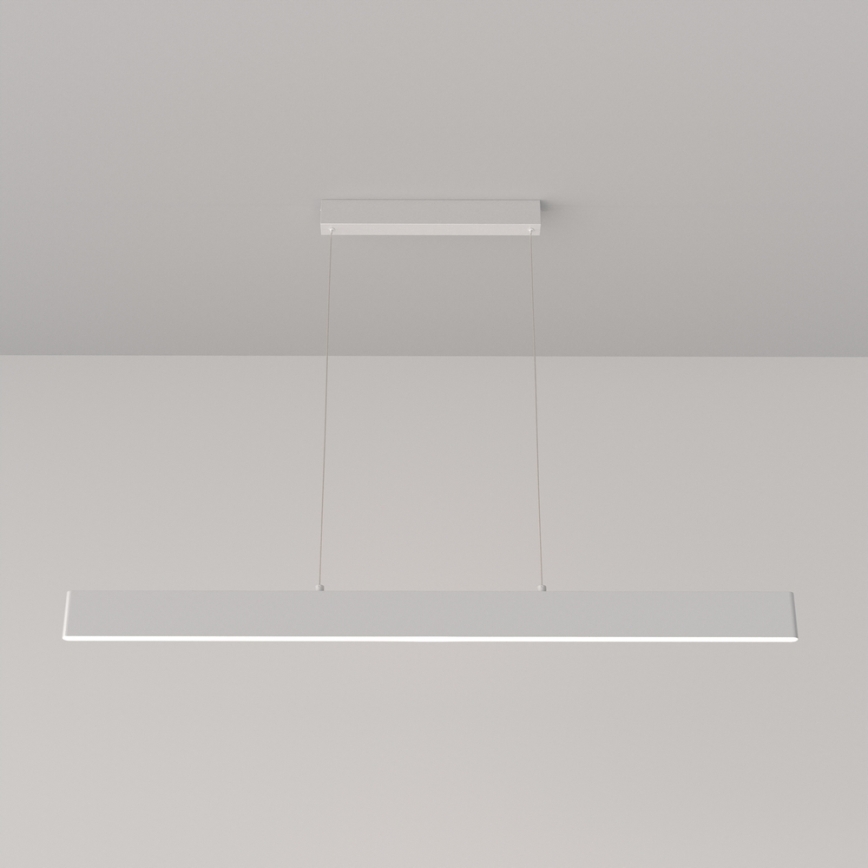 Maytoni P010PL-L30W4K - LED-kattokruunu johdossa STEP LED/30W/230V 4000K 118,5 cm valkoinen