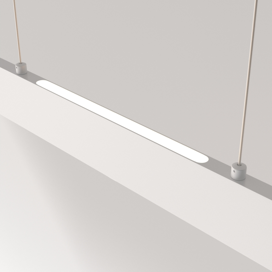 Maytoni P010PL-L30W4K - LED-kattokruunu johdossa STEP LED/30W/230V 4000K 118,5 cm valkoinen