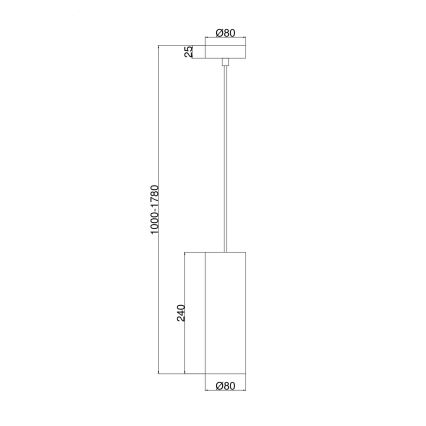 Maytoni P011PL-01G - Kattokruunu johdossa GIOIA 1xE14/40W/230V kulta