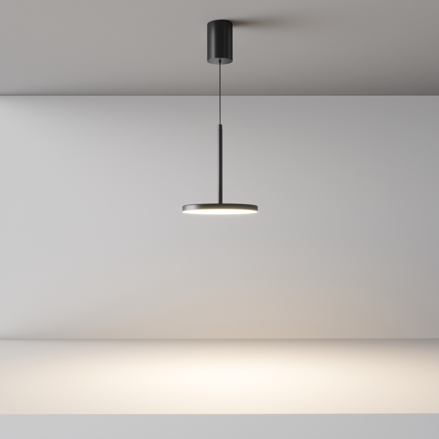 Maytoni P076PL-L12W3K-B - LED-kattokruunu johdossa PLATO LED/12W/230V 3000K musta