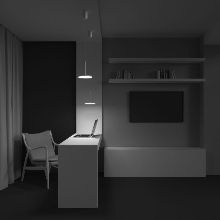 Maytoni P076PL-L12W3K-W - LED-kattokruunu johdossa PLATO LED/12W/230V 3000K valkoinen
