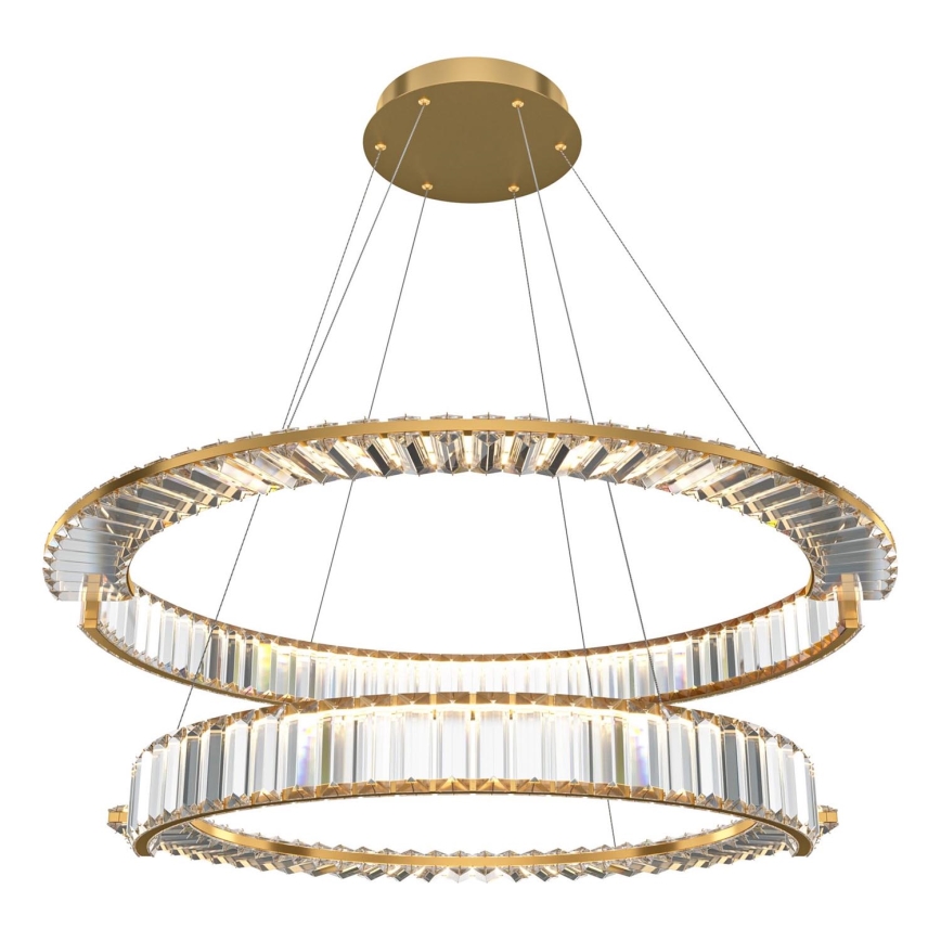 Maytoni P097PL-L90G4K - LED-kattokruunu johdossa KRONE LED/90W/230V CRI 90 halkaisija 80,5 cm kulta
