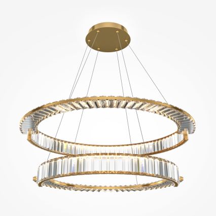 Maytoni P097PL-L90G4K - LED-kattokruunu johdossa KRONE LED/90W/230V CRI 90 halkaisija 80,5 cm kulta