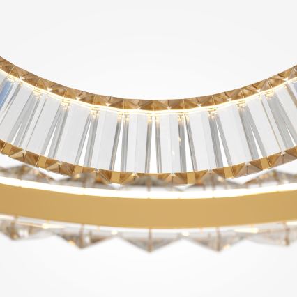 Maytoni P097PL-L90G4K - LED-kattokruunu johdossa KRONE LED/90W/230V CRI 90 halkaisija 80,5 cm kulta