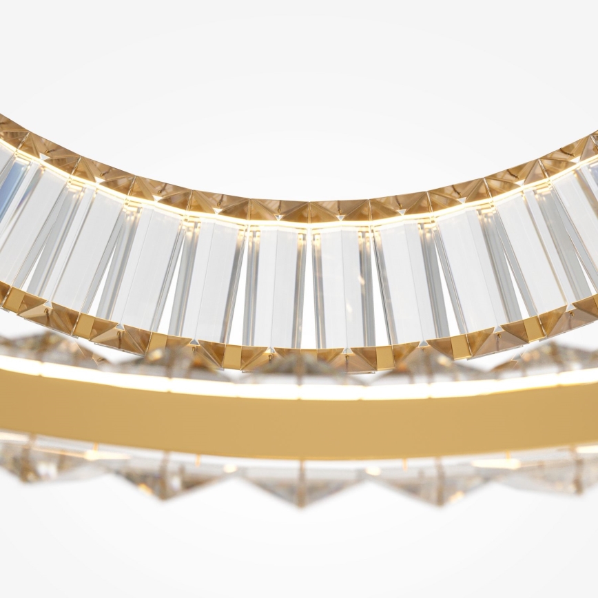 Maytoni P097PL-L90G4K - LED-kattokruunu johdossa KRONE LED/90W/230V CRI 90 halkaisija 80,5 cm kulta