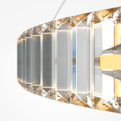 Maytoni P097PL-L90G4K - LED-kattokruunu johdossa KRONE LED/90W/230V CRI 90 halkaisija 80,5 cm kulta