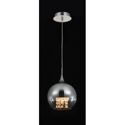 Maytoni P140-PL-110-1-N - Kattokruunu johdossa FERMI 1xE27/60W/230V kiiltävä kromi