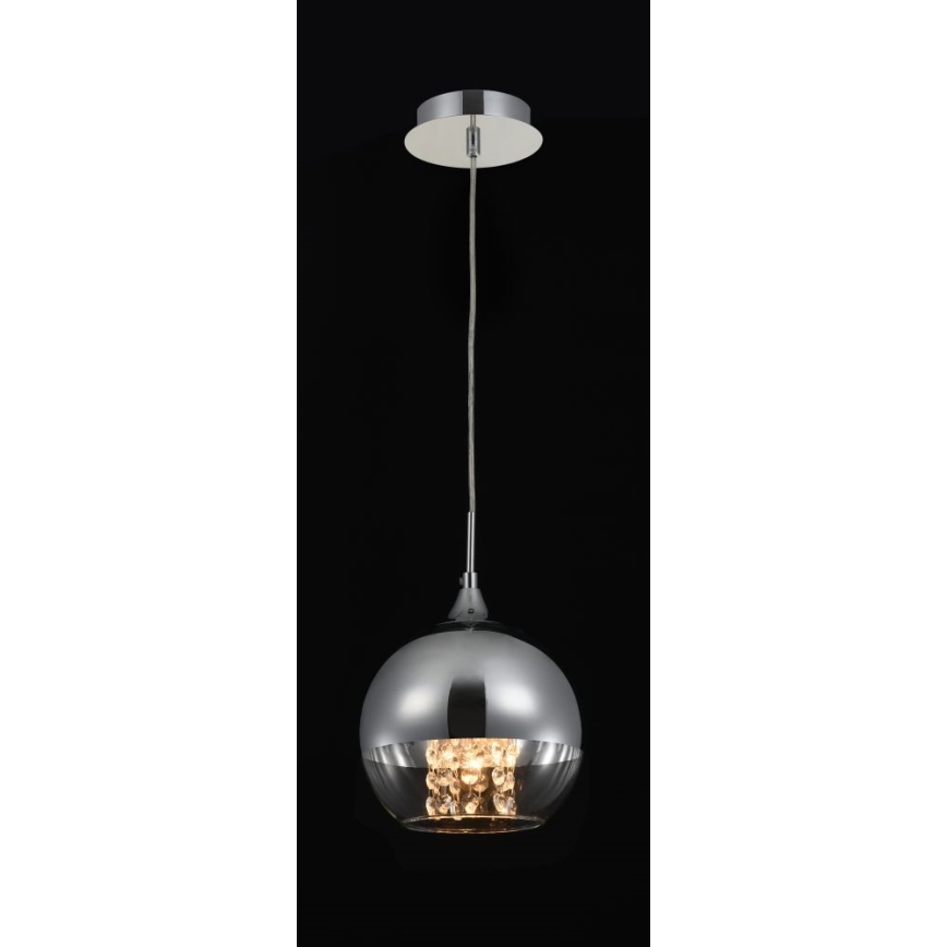Maytoni P140-PL-110-1-N - Kattokruunu johdossa FERMI 1xE27/60W/230V kiiltävä kromi