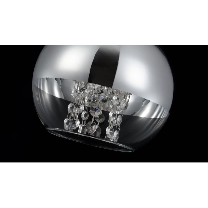 Maytoni P140-PL-110-1-N - Kattokruunu johdossa FERMI 1xE27/60W/230V kiiltävä kromi