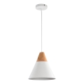 Maytoni P359-PL-01-W - Kattokruunu johdossa BICONES 1xE27/60W/230V halkaisija 22 cm valkoinen/beige