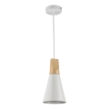 Maytoni P359-PL-140-W - Kattokruunu johdossa BICONES 1xE27/60W/230V halkaisija 14 cm valkoinen/beige
