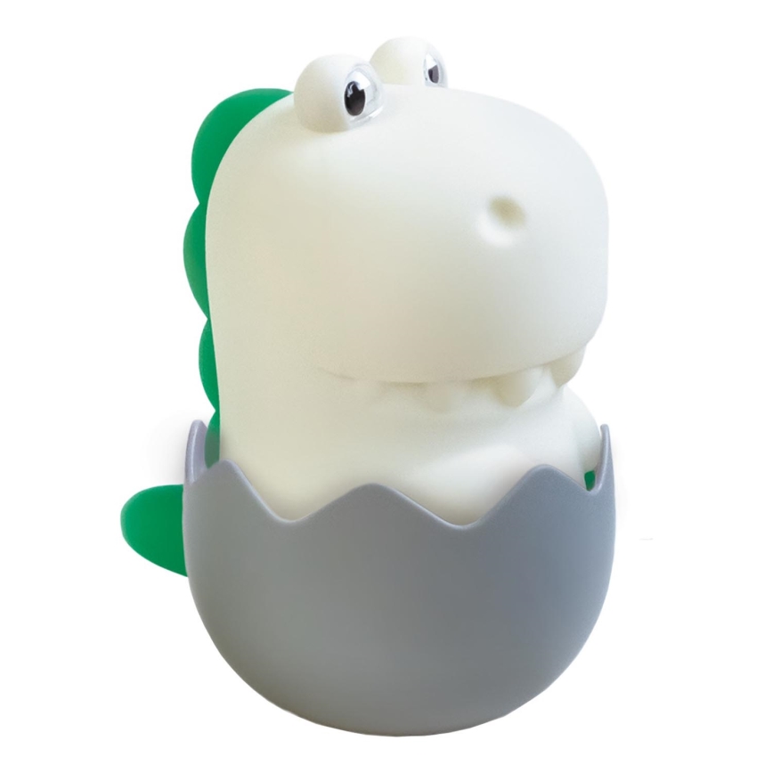 MegaLight - LED RGB Himmennettävä ladattava lasten kosketus lamppu DIGGY DINO LED/5V