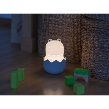 MegaLight - LED RGB Himmennettävä ladattava lasten kosketus lamppu DIGGY DINO LED/5V