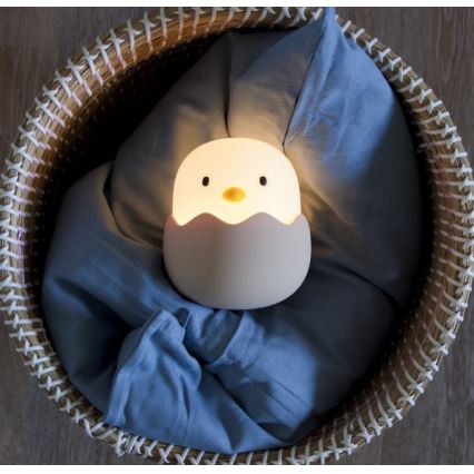 MegaLight - LED RGB Himmennettävä ladattava lasten kosketus lamppu EGGY EGG LED/5V