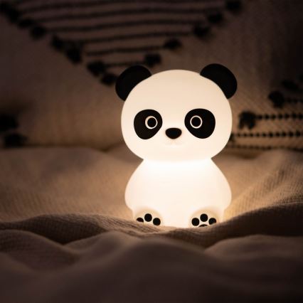 MegaLight - LED RGB Himmennettävä ladattava lasten kosketus lamppu PADDY PANDA LED/5V