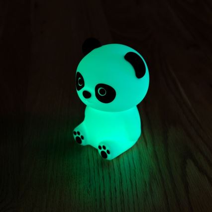 MegaLight - LED RGB Himmennettävä ladattava lasten kosketus lamppu PADDY PANDA LED/5V