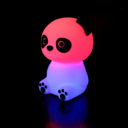 MegaLight - LED RGB Himmennettävä ladattava lasten kosketus lamppu PADDY PANDA LED/5V